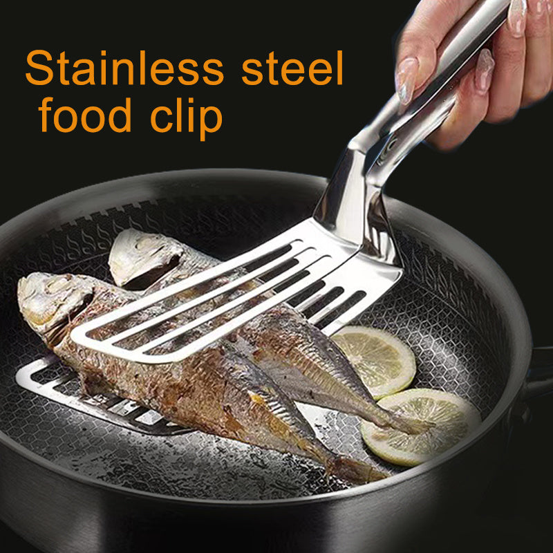 1pc Stainless Steel Multifunctional Food Clip for Steak, Fish, and More - Kitchen Tools and Accessories for Easy Meal Prep