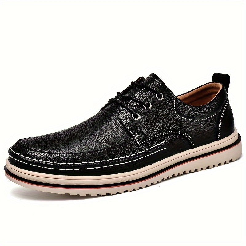 Men's Four Seasons Business Casual Leather Shoes Versatile Low Top Durable Men's Shoes Fashionable and Trendy Shoes