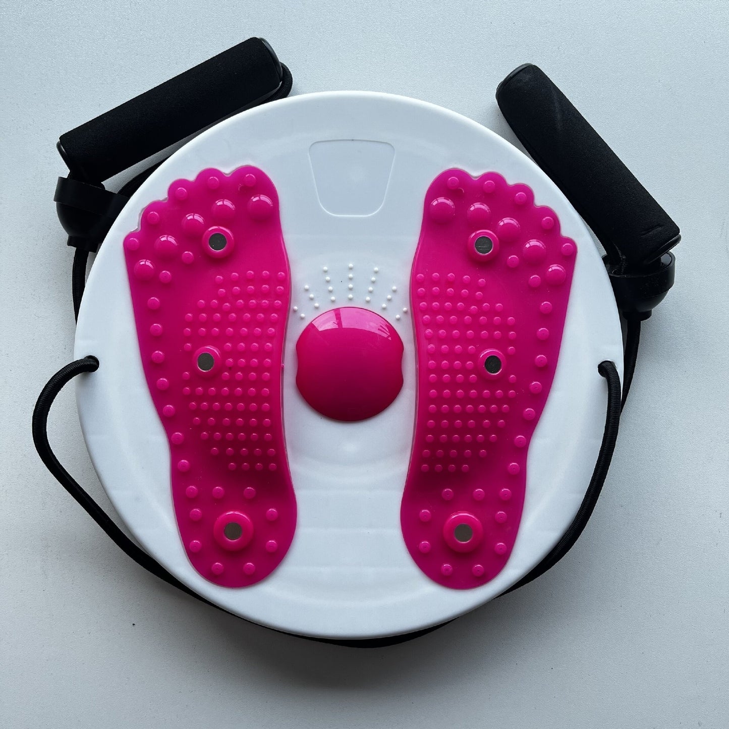 Waist Twisting Disc With Handles, Trims Waist Arms Hips And Thighs Waist Training Foot Massage Plate With 6 Magnets Fitness Twister Workout Home Gym Body Building Fitness Equipment