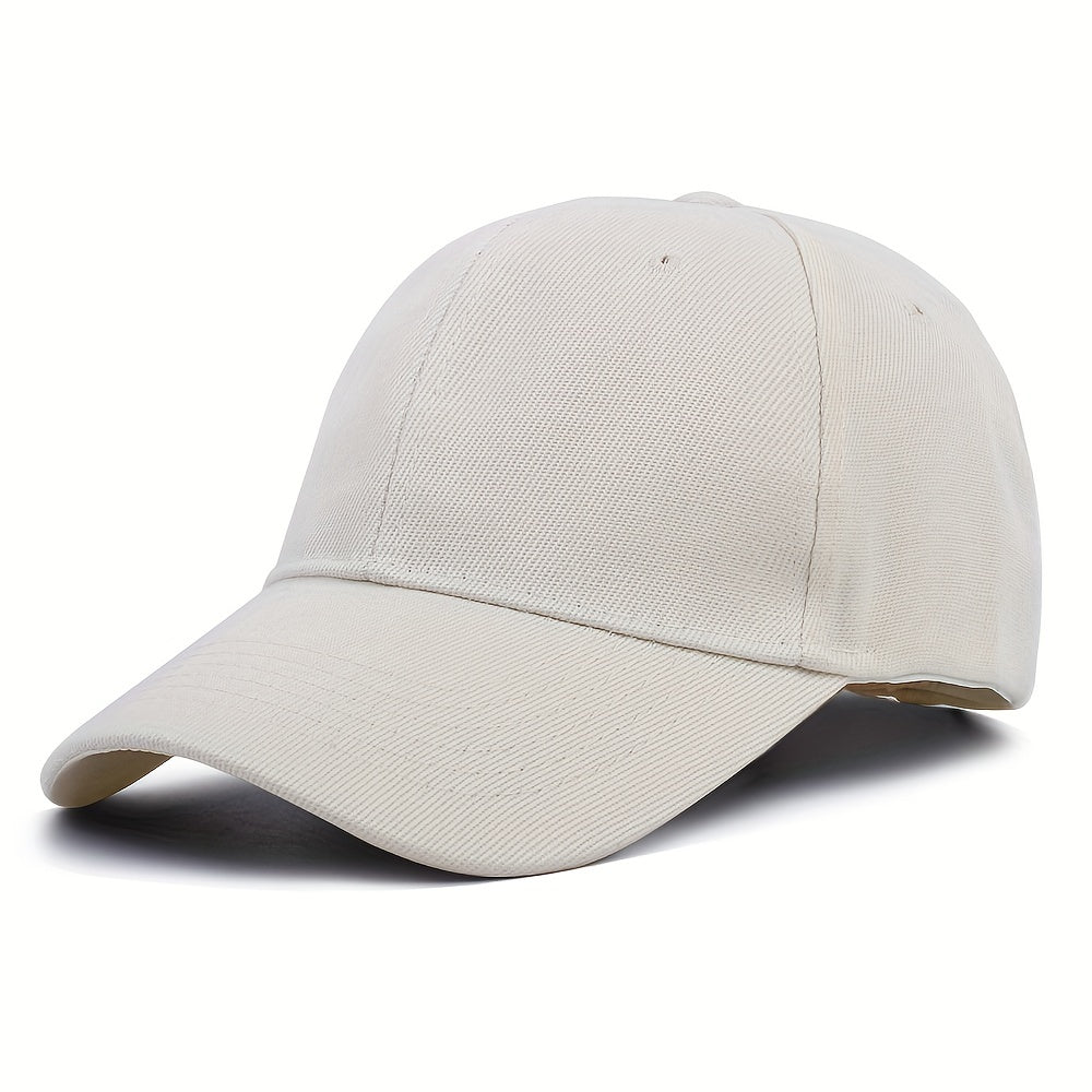 Solid Color Baseball Cap Lightweight Simple Casual Couple Dad Hats Unisex Sun Hats For Women & Men