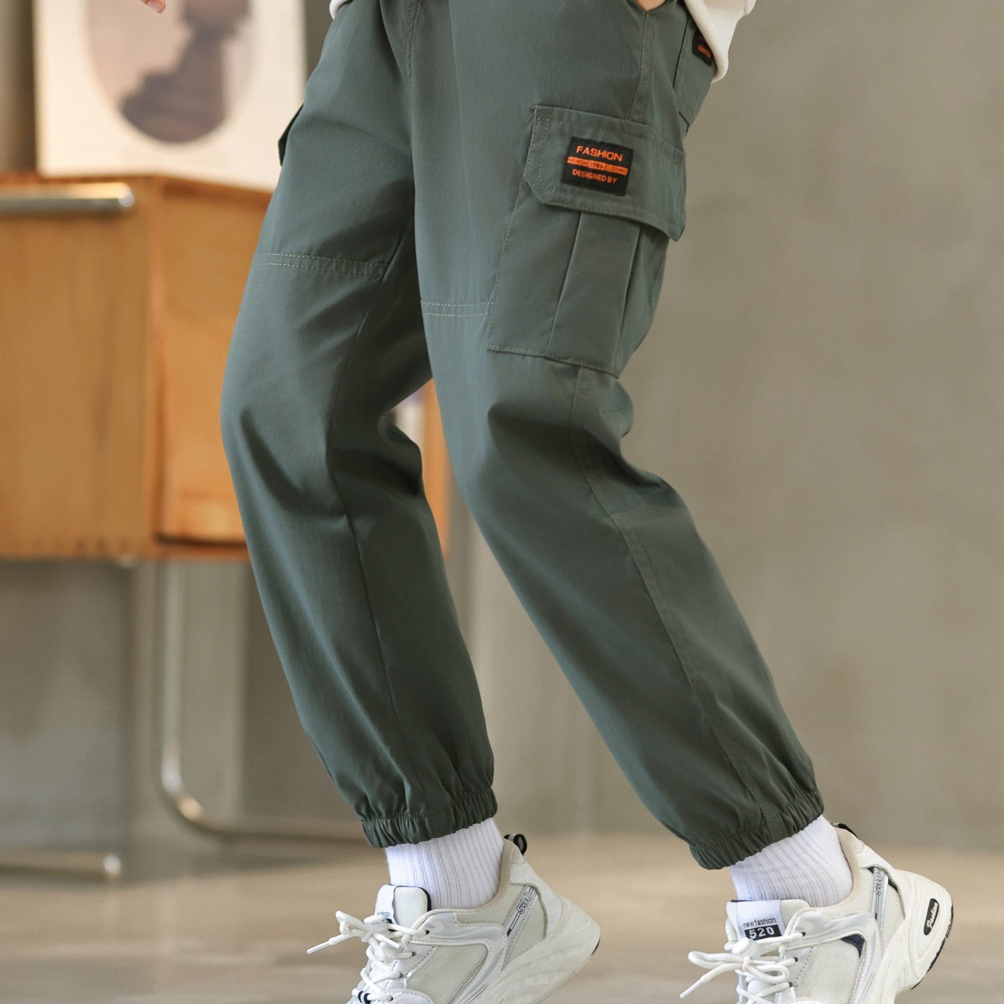 Boys Cargo Trouser Joggers, Kids Autumn & Spring Clothes