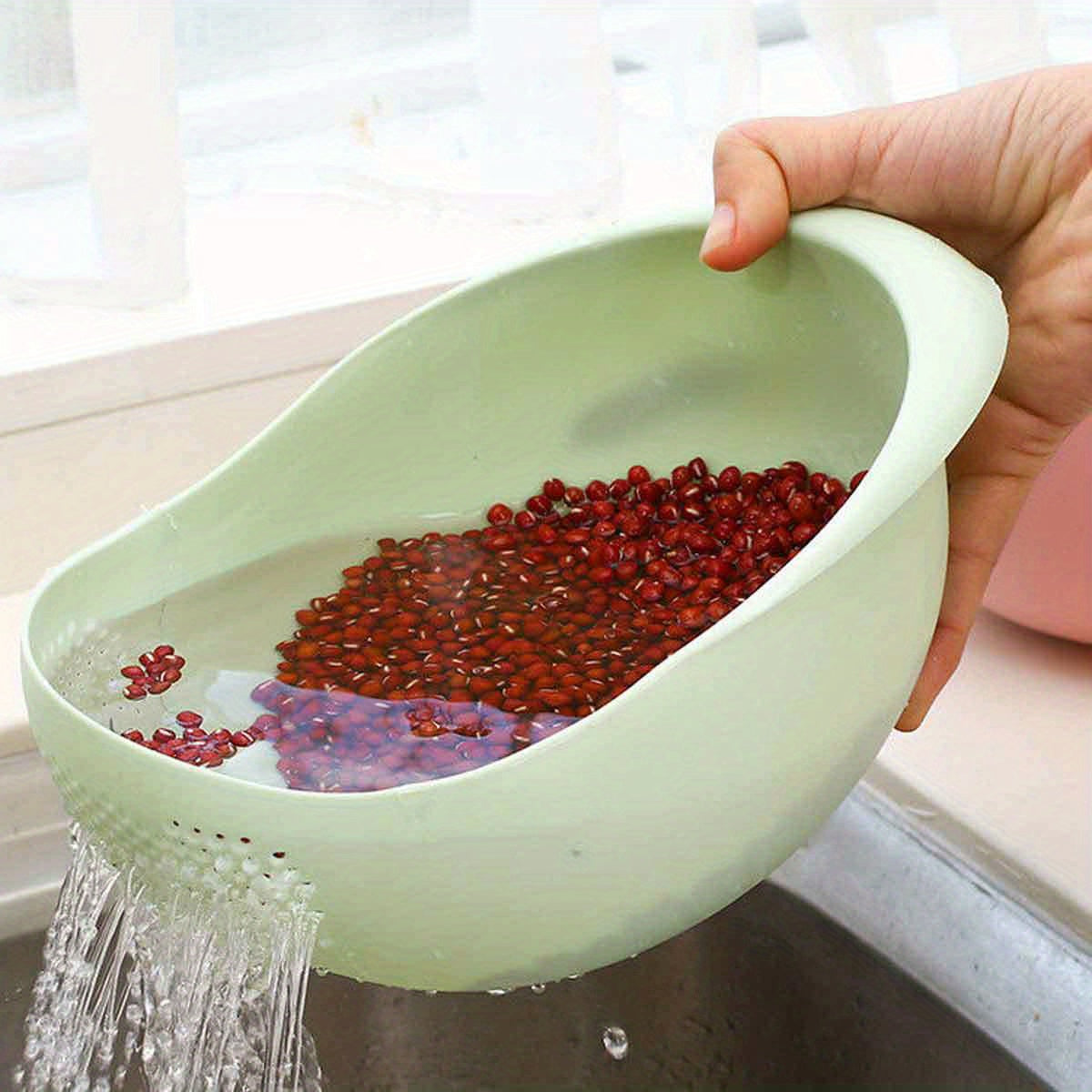 1pc/2pcs/3pcs Multi-Functional Kitchen Washing Basket Basin - Drain Water, Wash Rice, Perfect For Cleaning Vegetables And Fruits, And More With Convenient Features - Ideal For Various Uses And Users, Kitchen Accessories