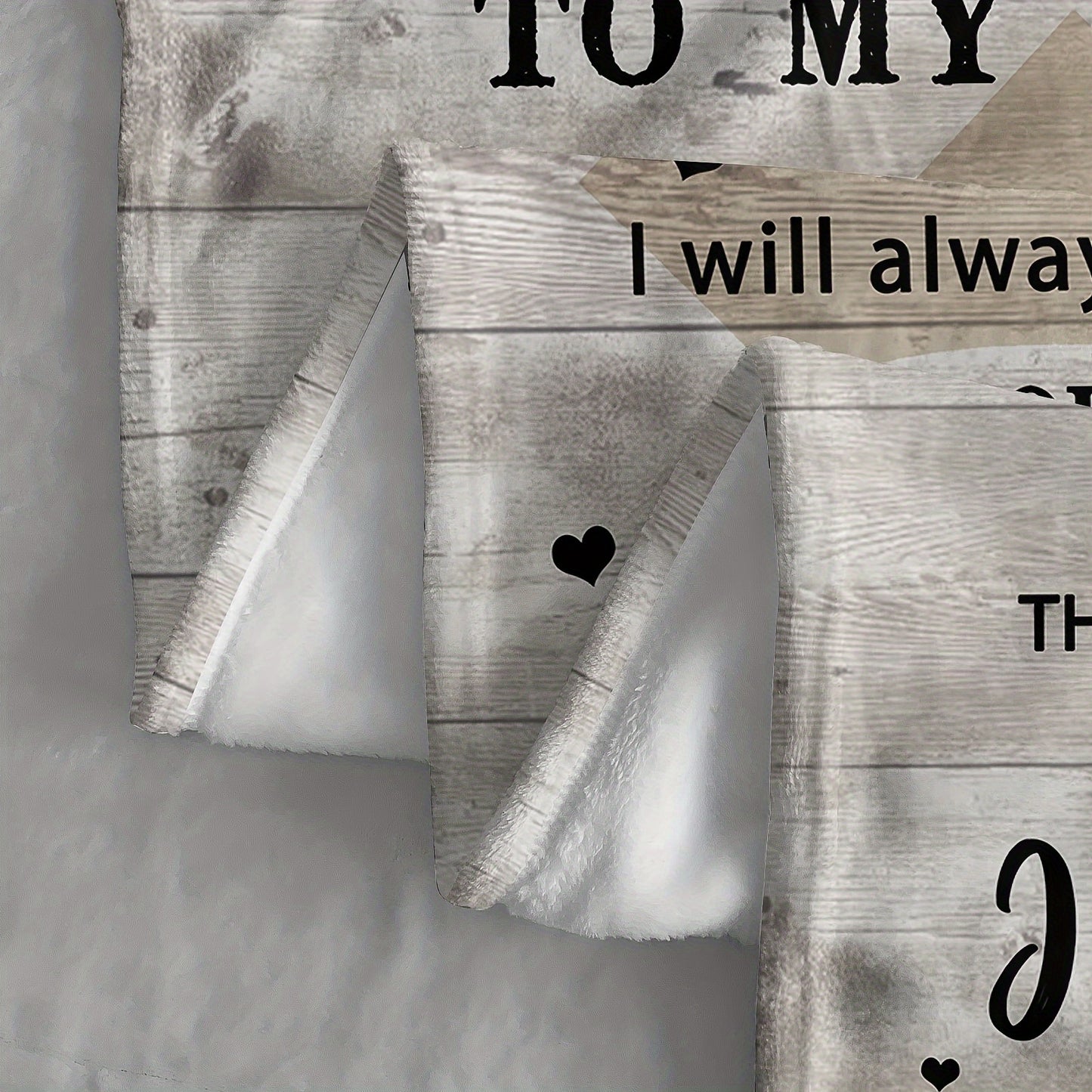 Soft Warm Flannel Throw Blanket with Heartfelt Dad Poem Digital Print Multipurpose Sofa/Camping/Travel Contemporary Polyester Gift for Father