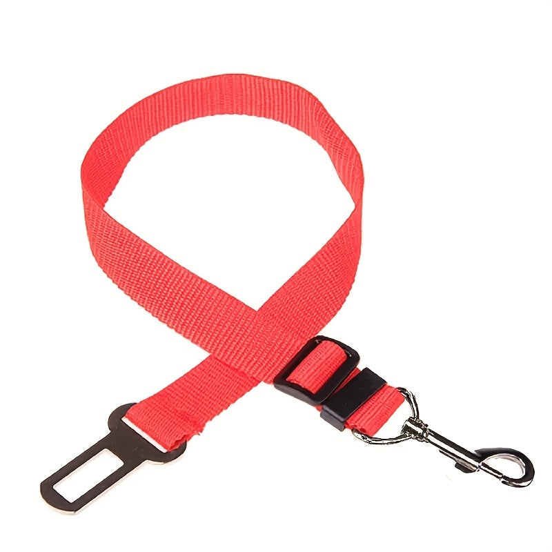 1pc Car Pet Dog Cat Adjustable Vehicle Safety Seatbelt Seat Belt Harness Lead
