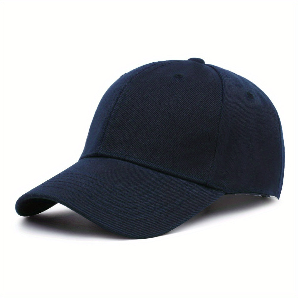 Solid Color Baseball Cap Lightweight Simple Casual Couple Dad Hats Unisex Sun Hats For Women & Men