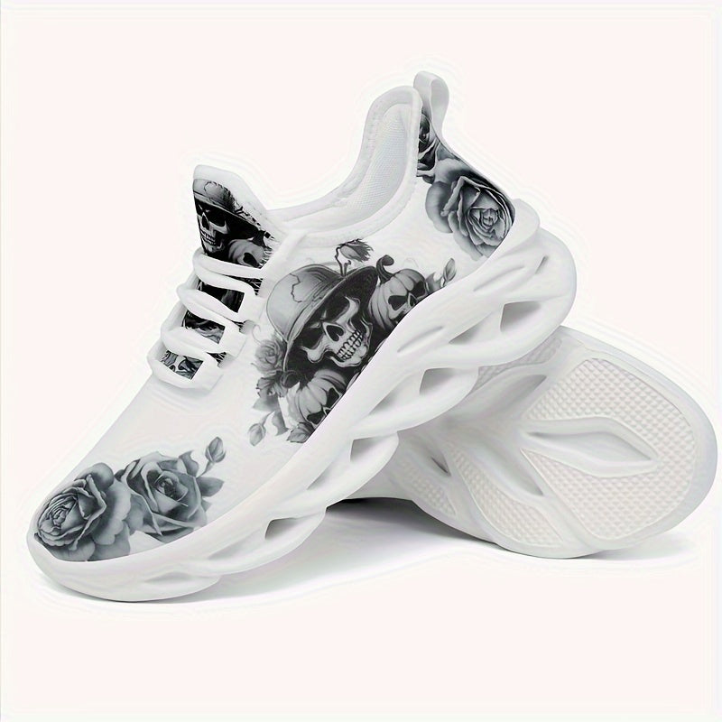 Men's Fashion Casual Halloween Skull Quirky Street Style Men's Shoes