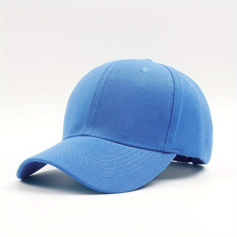 Solid Color Baseball Cap Lightweight Simple Casual Couple Dad Hats Unisex Sun Hats For Women & Men