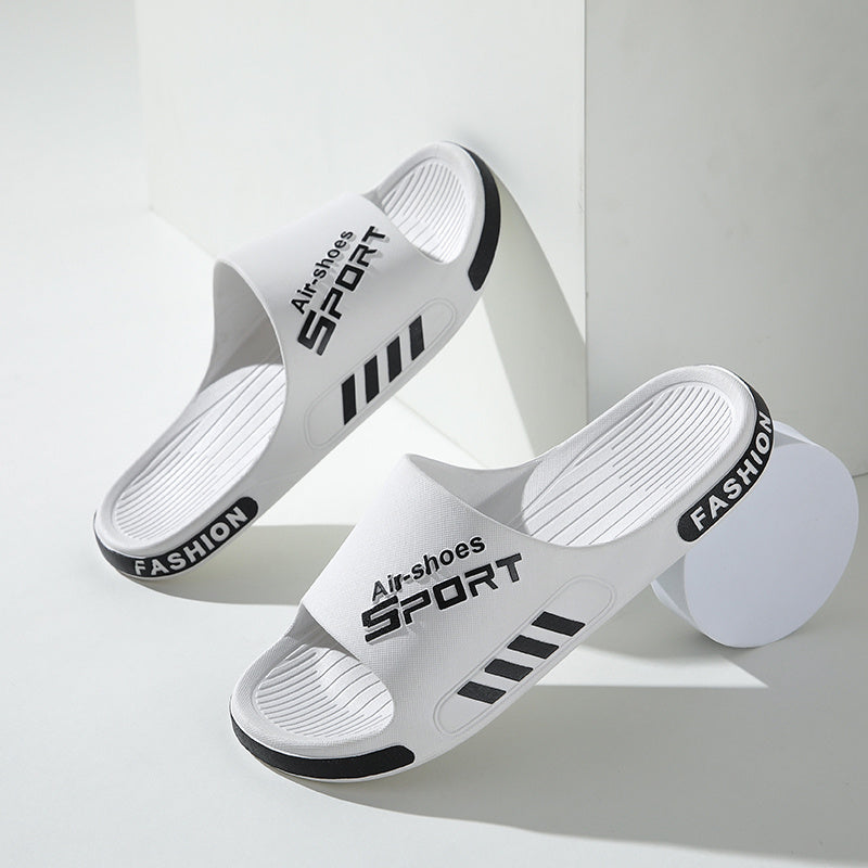 Stylish & Comfortable All-Season Quick-Dry Slides: Non-Slip, Easy-Clean PVC Slippers for Indoor/Outdoor Use