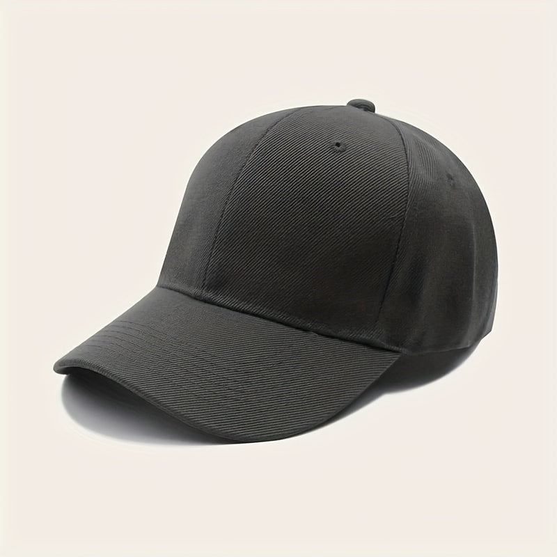 Solid Color Baseball Cap Lightweight Simple Casual Couple Dad Hats Unisex Sun Hats For Women & Men