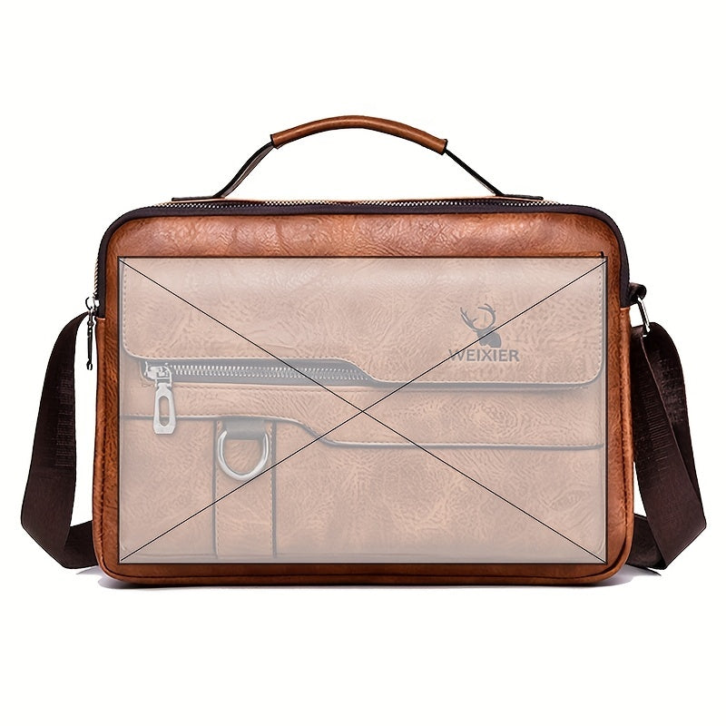 1/2pcs WEIXIER Spring And Summer New Shoulder Bag Messenger Bag, Handbag Casual Fashion PU Material Gift For Father/ Anniversary
