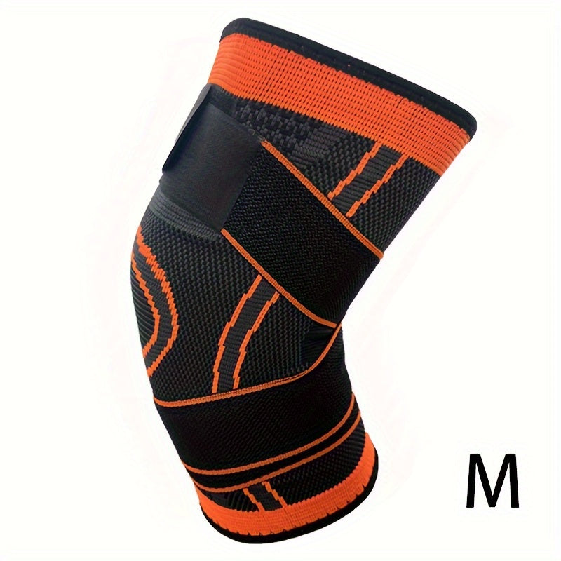 1pc Premium Strap Knee Pad - Knee Braces for Men and Women - Outdoor Sports Fitness Equipment for Cycling, Walking, and Hiking - Pressure-Relieving Protective Gear with Adjustable Strap for Comfortable Wear