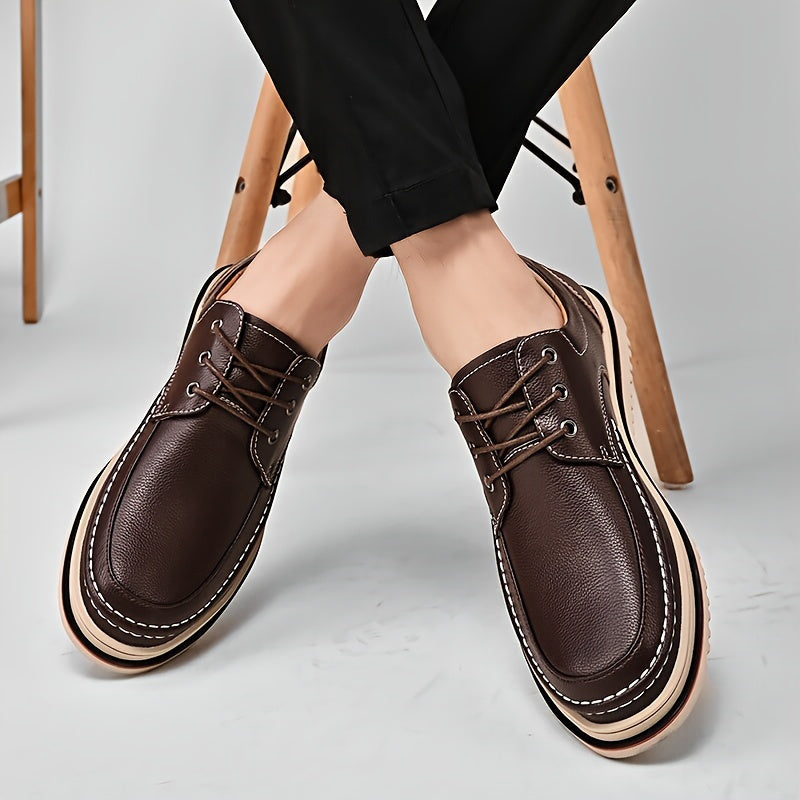 Men's Four Seasons Business Casual Leather Shoes Versatile Low Top Durable Men's Shoes Fashionable and Trendy Shoes