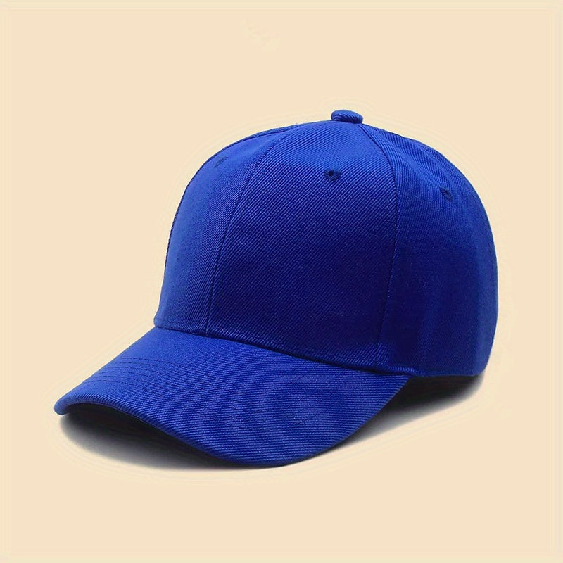 Solid Color Baseball Cap Lightweight Simple Casual Couple Dad Hats Unisex Sun Hats For Women & Men