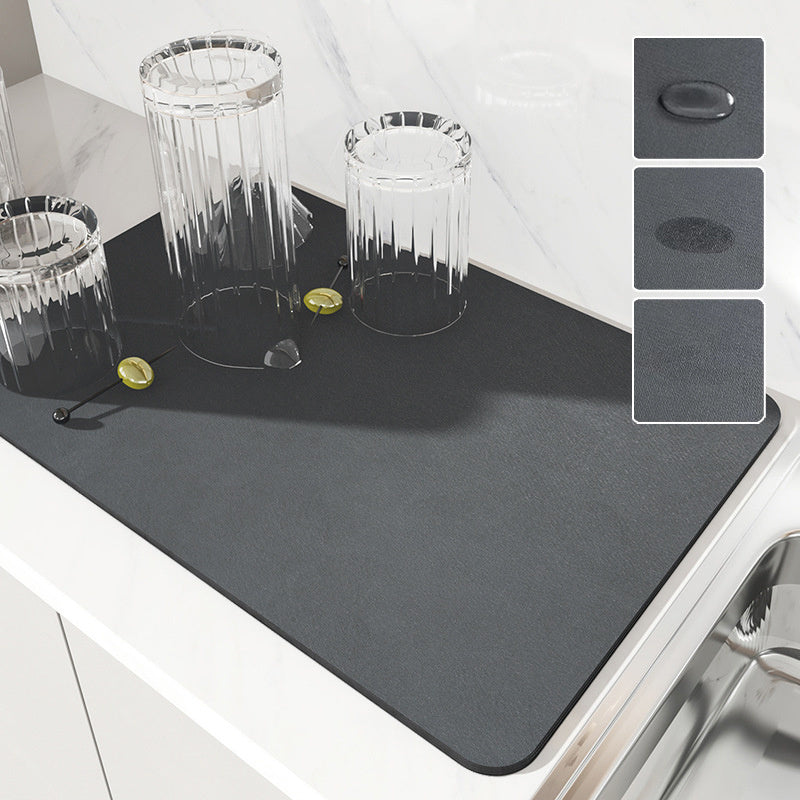 1pc Super Absorbent Large Coffee Mat, Quick Dry Dish Drying Mat and Bathroom Drain Pad for Home Kitchen Supplies