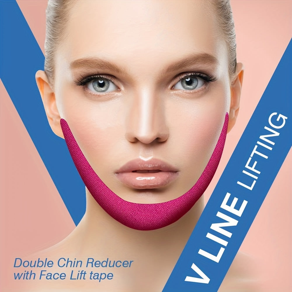 Facial Skin Patches - Face Eye Neck Lift Tape - Multifunctional High Elasticity Forehead Frown Eye Facial Neck Lip Mouth Care Band Mask Sticker Chin Strap