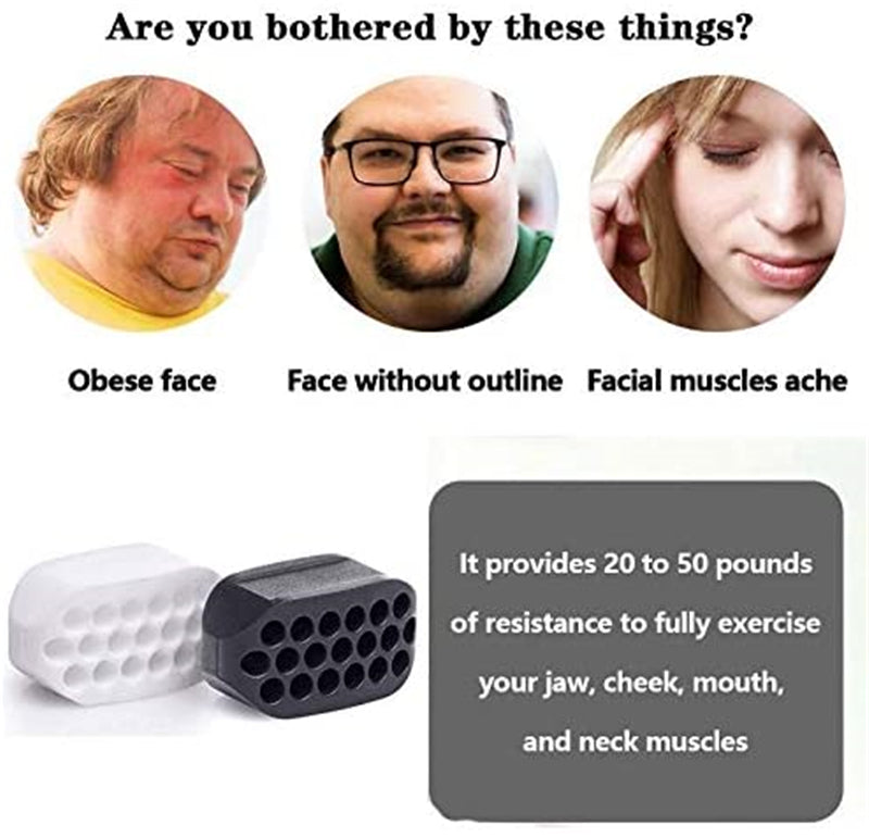 Tone Your Jawline & Reduce Double Chin with Facial Jaw Exerciser Gym Ball!
