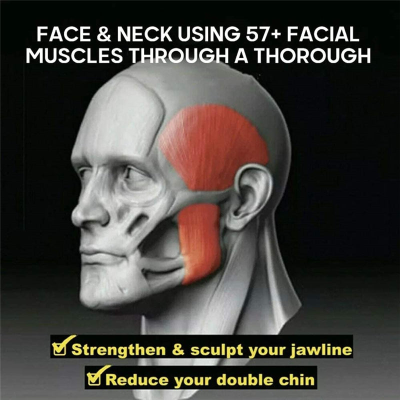 Tone Your Jawline & Reduce Double Chin with Facial Jaw Exerciser Gym Ball!