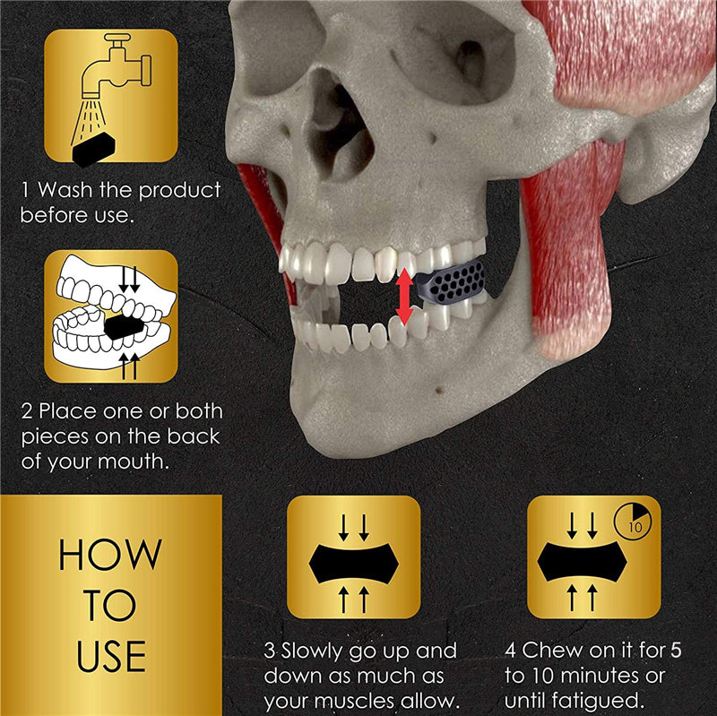 Tone Your Jawline & Reduce Double Chin with Facial Jaw Exerciser Gym Ball!