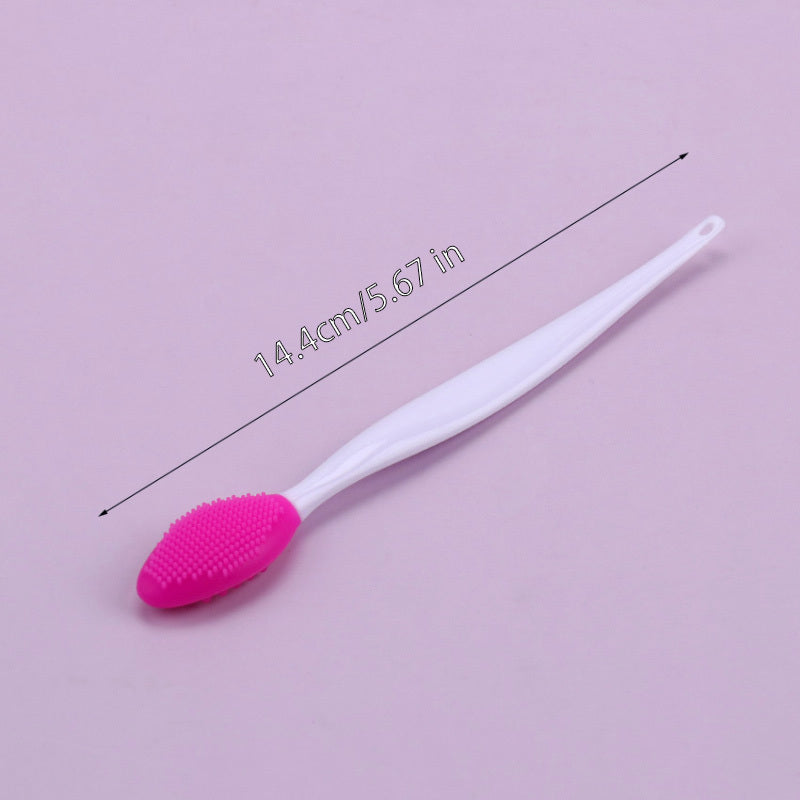 1pc Silicone Pore Brush, Exfoliate Your Large & Visible Pores With This Facial Brush, Double-Sided Black Head Cleaning Tool, Beauty & Skincare Accessories