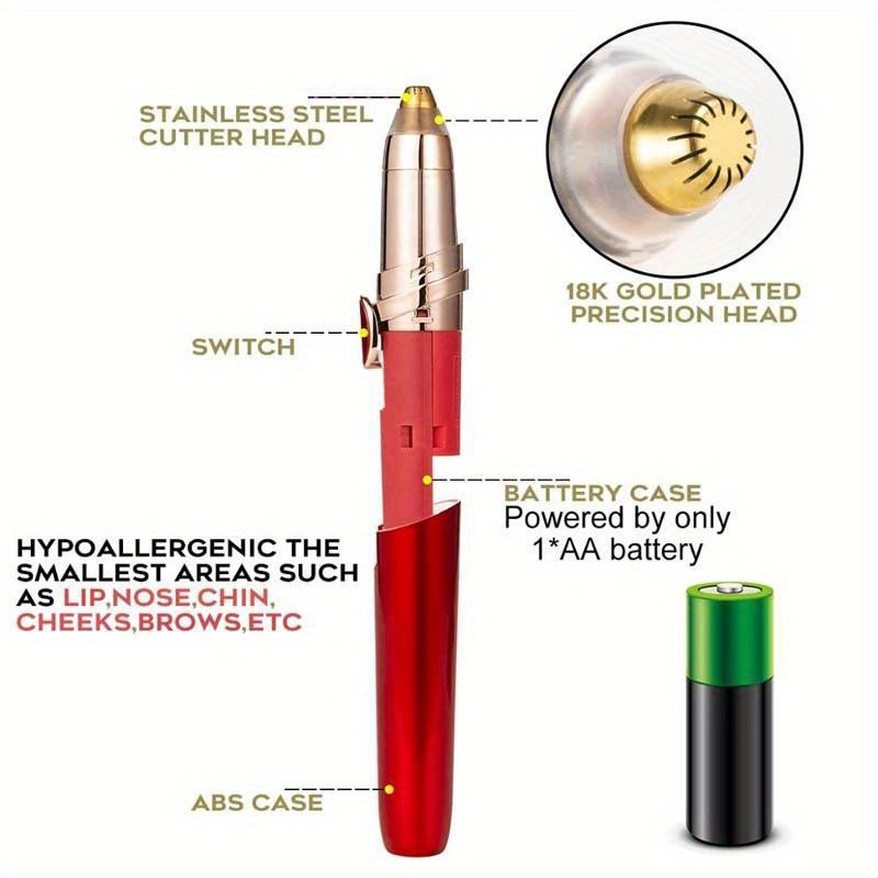 Eyebrow Hair Remover, Eyebrow Razor, Flawless & Pain-Free Eyebrow Facial Hair Removal For Women & Men, Fast And Easy Hair Trimmer