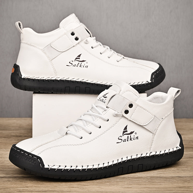 New Arrival Handmade Ankle Men's Business Casual Shoes Outdoor Spring And Fall Ankle Boots Breathable Men's Shoes