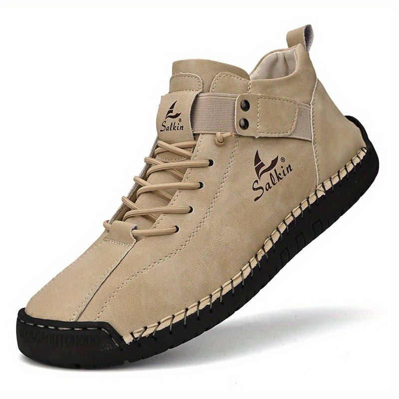New Arrival Handmade Ankle Men's Business Casual Shoes Outdoor Spring And Fall Ankle Boots Breathable Men's Shoes