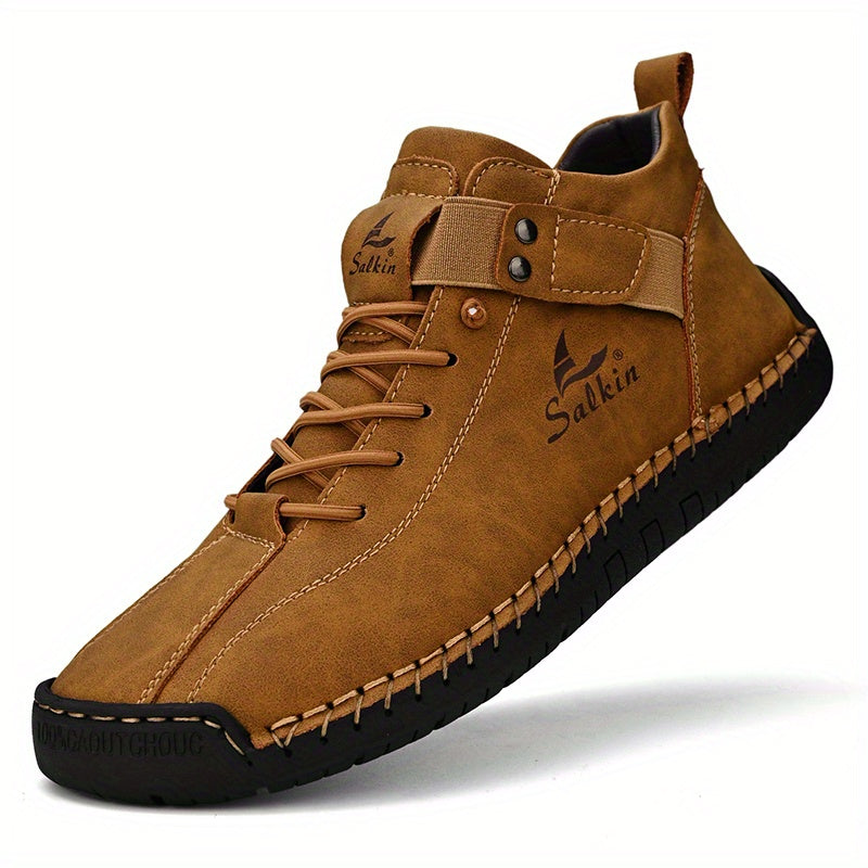 New Arrival Handmade Ankle Men's Business Casual Shoes Outdoor Spring And Fall Ankle Boots Breathable Men's Shoes