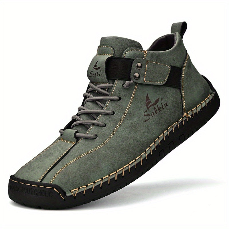 New Arrival Handmade Ankle Men's Business Casual Shoes Outdoor Spring And Fall Ankle Boots Breathable Men's Shoes