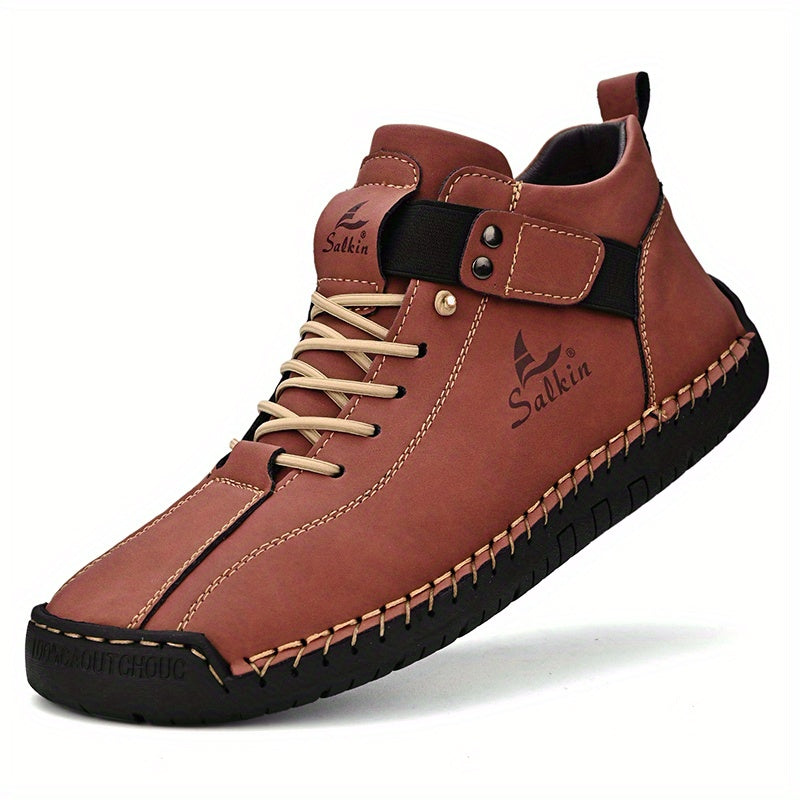 New Arrival Handmade Ankle Men's Business Casual Shoes Outdoor Spring And Fall Ankle Boots Breathable Men's Shoes