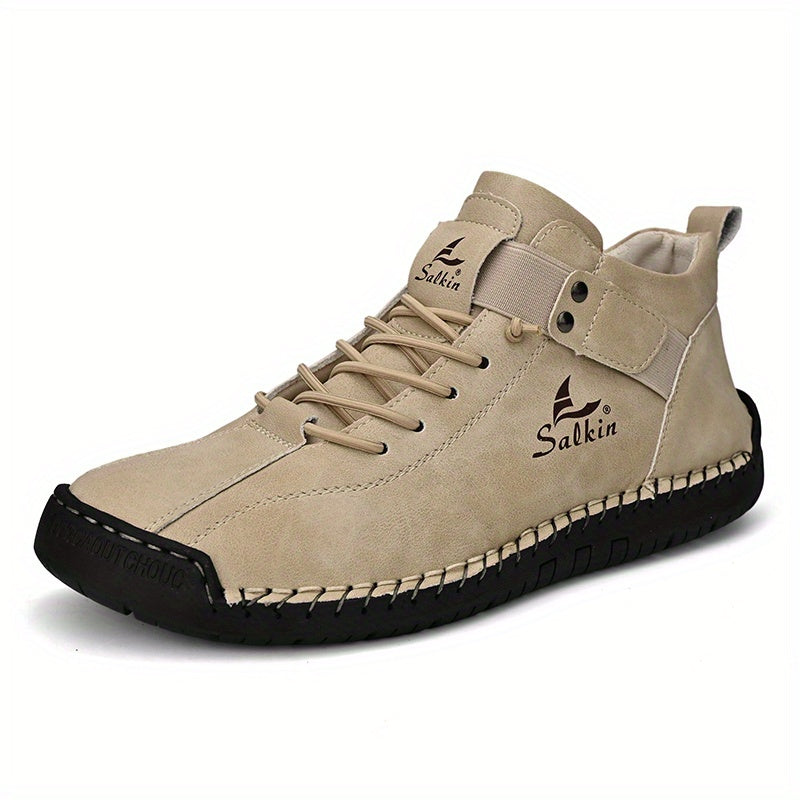 New Arrival Handmade Ankle Men's Business Casual Shoes Outdoor Spring And Fall Ankle Boots Breathable Men's Shoes