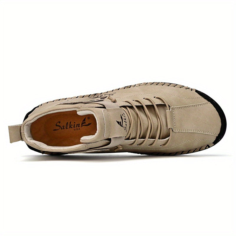 New Arrival Handmade Ankle Men's Business Casual Shoes Outdoor Spring And Fall Ankle Boots Breathable Men's Shoes