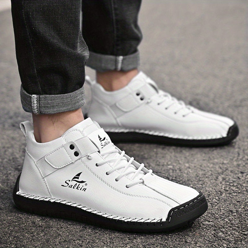 New Arrival Handmade Ankle Men's Business Casual Shoes Outdoor Spring And Fall Ankle Boots Breathable Men's Shoes