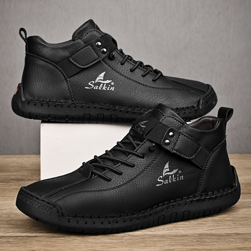 New Arrival Handmade Ankle Men's Business Casual Shoes Outdoor Spring And Fall Ankle Boots Breathable Men's Shoes