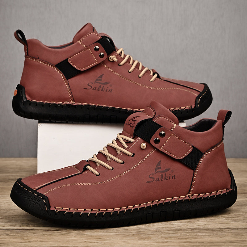 New Arrival Handmade Ankle Men's Business Casual Shoes Outdoor Spring And Fall Ankle Boots Breathable Men's Shoes