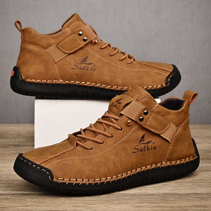 New Arrival Handmade Ankle Men's Business Casual Shoes Outdoor Spring And Fall Ankle Boots Breathable Men's Shoes