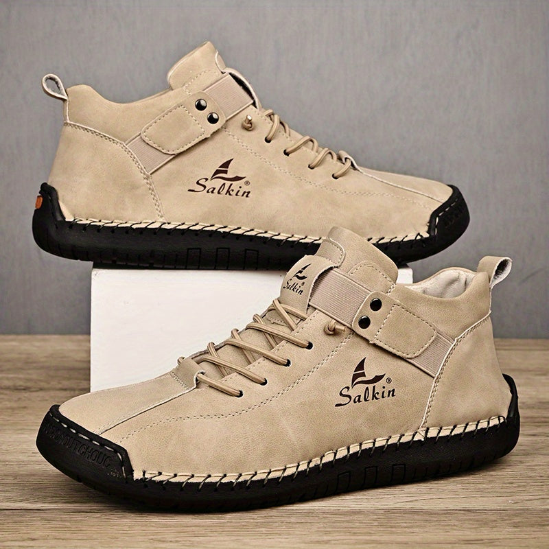 New Arrival Handmade Ankle Men's Business Casual Shoes Outdoor Spring And Fall Ankle Boots Breathable Men's Shoes