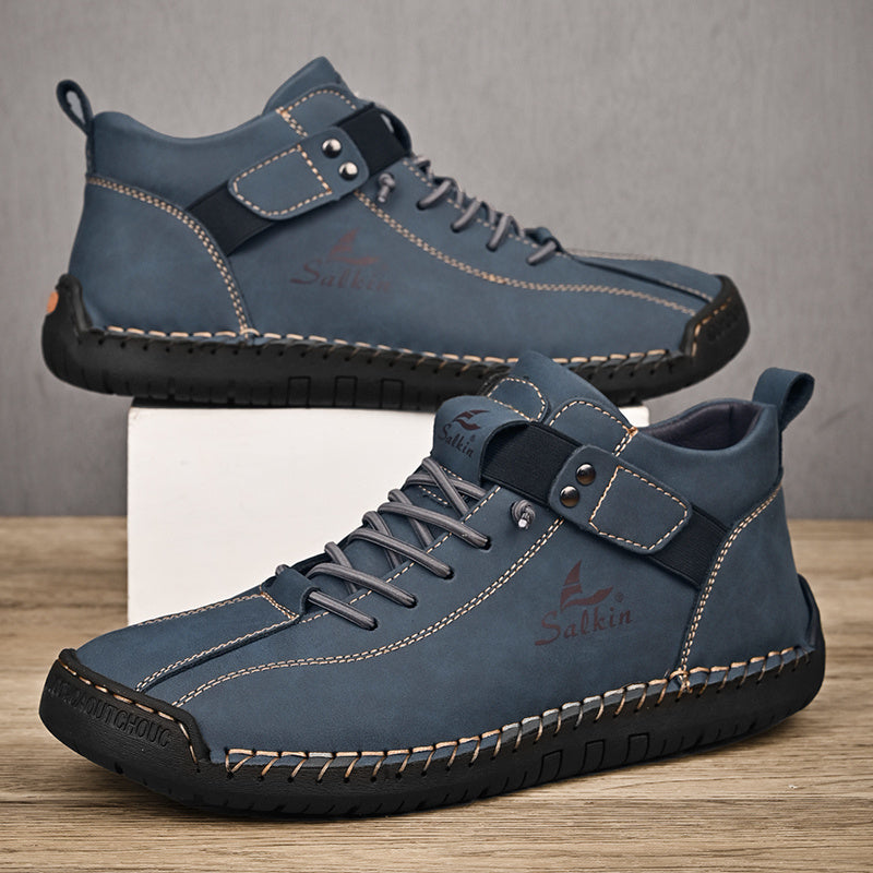 New Arrival Handmade Ankle Men's Business Casual Shoes Outdoor Spring And Fall Ankle Boots Breathable Men's Shoes