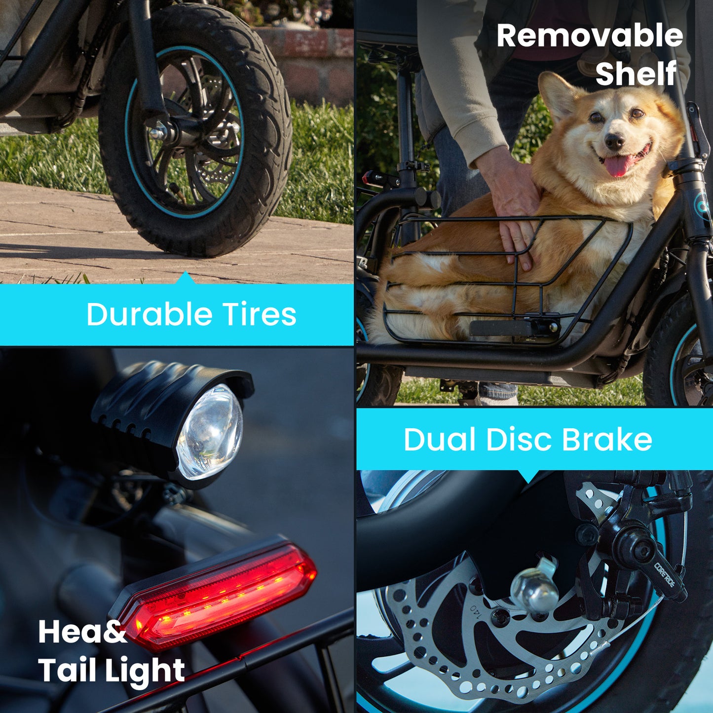 Electric Scooter with Seat for Adults, 550W Powerful Motor, 20-Mile Range, Speed up to 18.6MPH, Ample Storage for Pets & Cargo