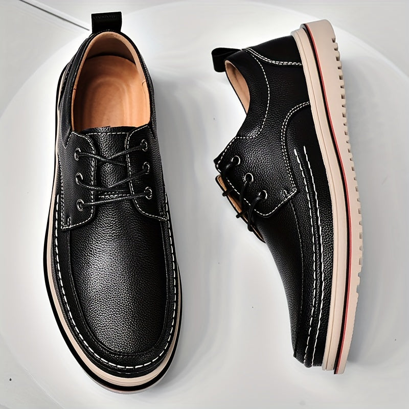 Men's Four Seasons Business Casual Leather Shoes Versatile Low Top Durable Men's Shoes Fashionable and Trendy Shoes