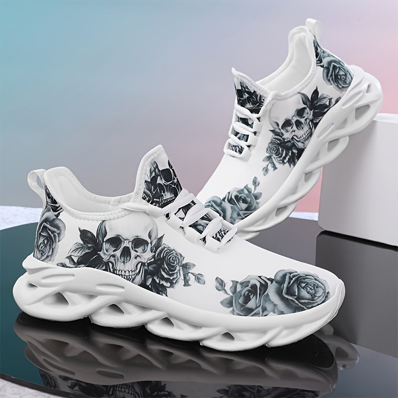 Men's Fashion Casual Halloween Skull Quirky Street Style Men's Shoes