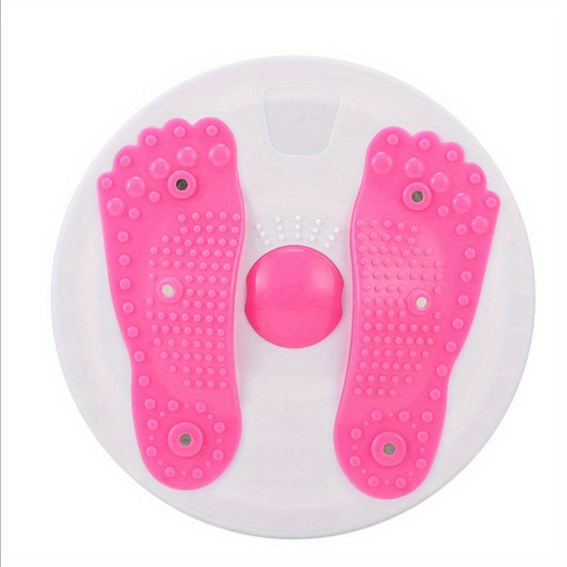 Waist Twisting Disc With Handles, Trims Waist Arms Hips And Thighs Waist Training Foot Massage Plate With 6 Magnets Fitness Twister Workout Home Gym Body Building Fitness Equipment