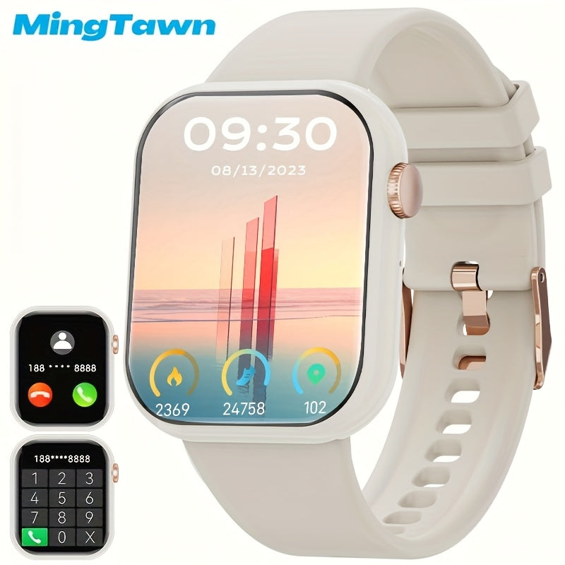 Mingtawn Smart Watch, Capable of Wireless Calls (Answering And Hanging Up), Features Various Sports Modes, Activity Tracking, Suitable for Both Men And Women, with a 1.85-Inch HD Screen. Over 100 Workout Options Available.