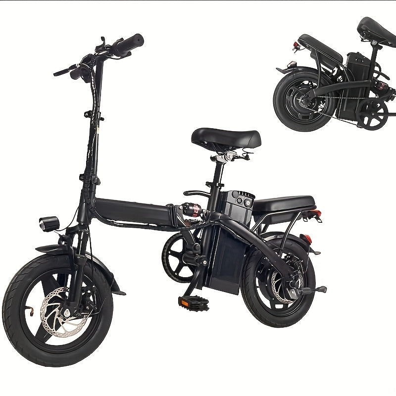 Folding Electric Bike - Powerful Motor, Fast Speed, 14-inch Tires, Commuter-friendly, Light Weight, Long-lasting Battery