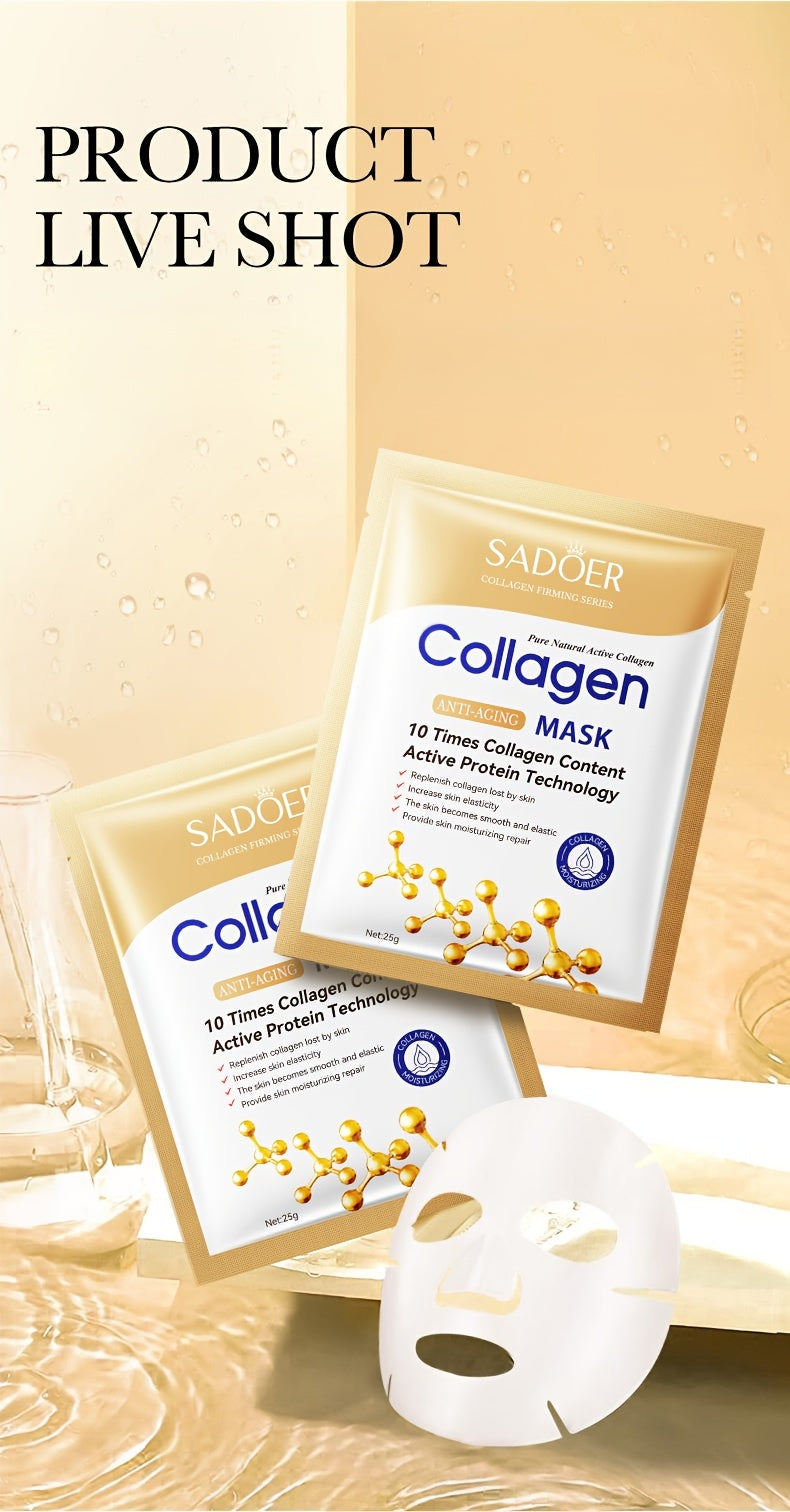 Daily Collagen Miracle Mask - Intense Hydration & Skin Tightening - Deeply Moisturizes, Firms, and Smooths - Gentle, Non-Irritating Formula for Radiant Facial Skin