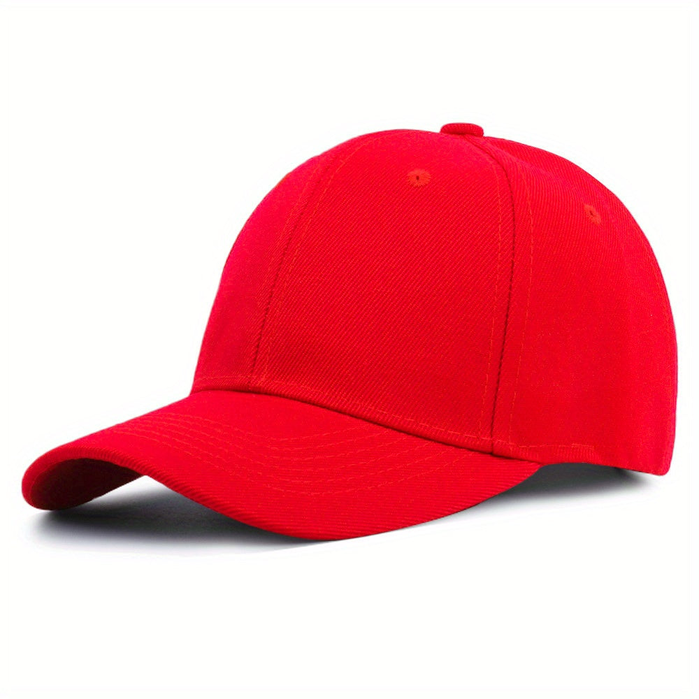 Solid Color Baseball Cap Lightweight Simple Casual Couple Dad Hats Unisex Sun Hats For Women & Men