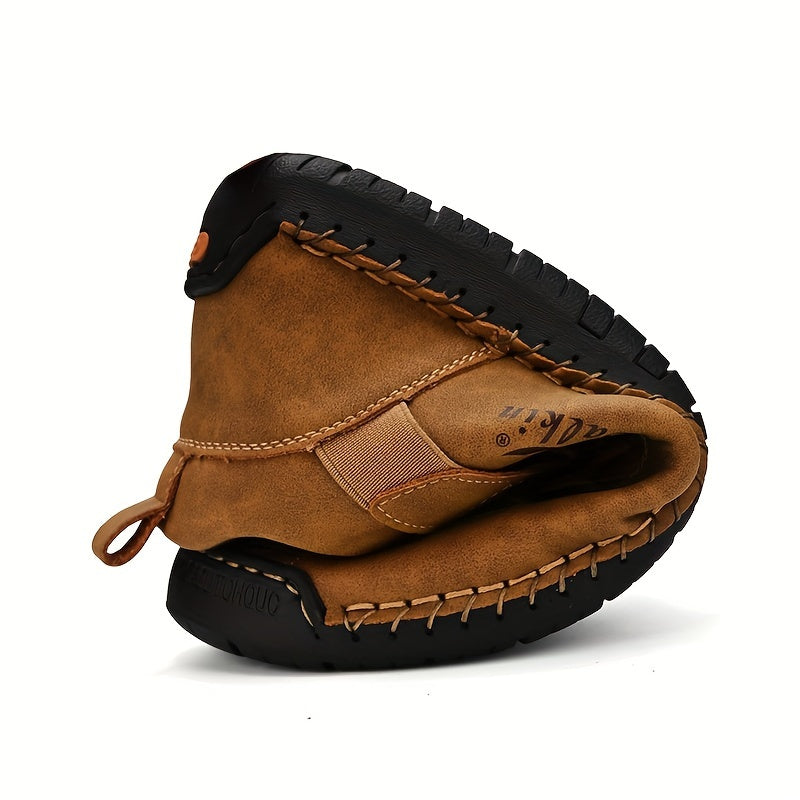 New Arrival Handmade Ankle Men's Business Casual Shoes Outdoor Spring And Fall Ankle Boots Breathable Men's Shoes