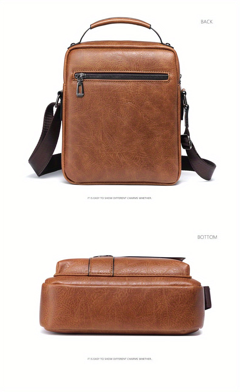 1/2pcs WEIXIER Spring And Summer New Shoulder Bag Messenger Bag, Handbag Casual Fashion PU Material Gift For Father/ Anniversary
