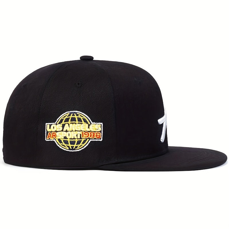 Stylish LA Embroidered Baseball Cap - Adjustable Snapback, Sunshade, Casual Hip Hop Design, Unisex Dad Hat for Women and Men - Perfect for Outdoor Activities