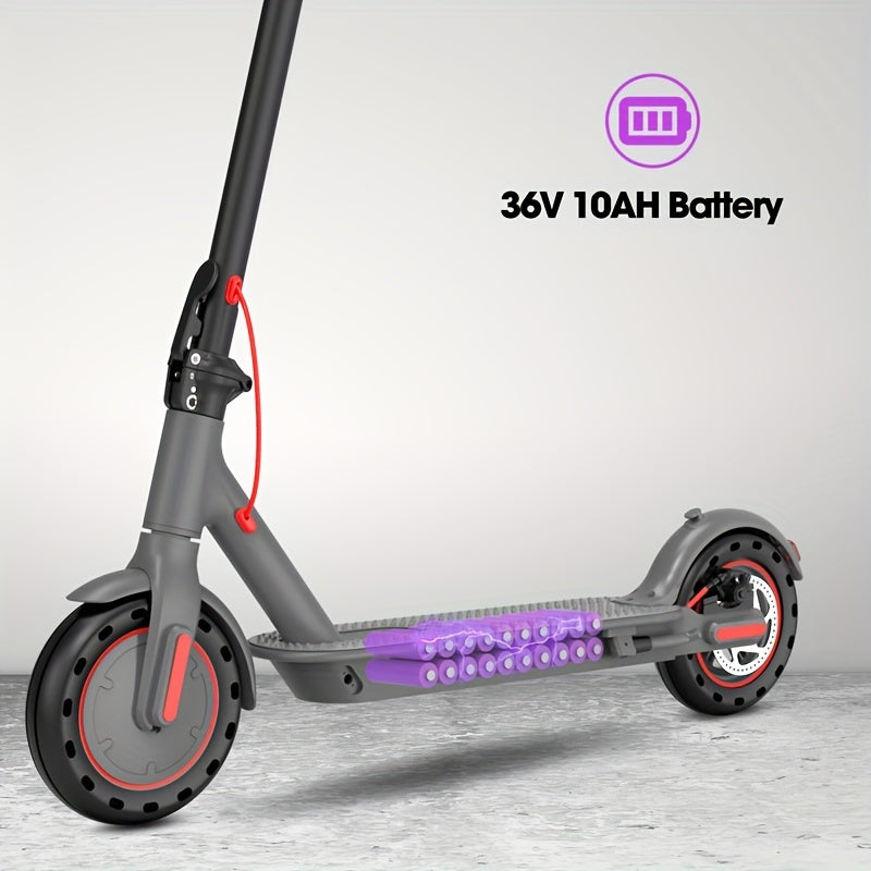 Adult 8.5 Inch Electric Scooter With 400-550W Motor, Folding Electric Scooter Long Range, Electric Scooter With Max 20 MPH Speed, Portable Folding Electric Scooter, Smart Electric Scooter For Adult Commuting And Travel