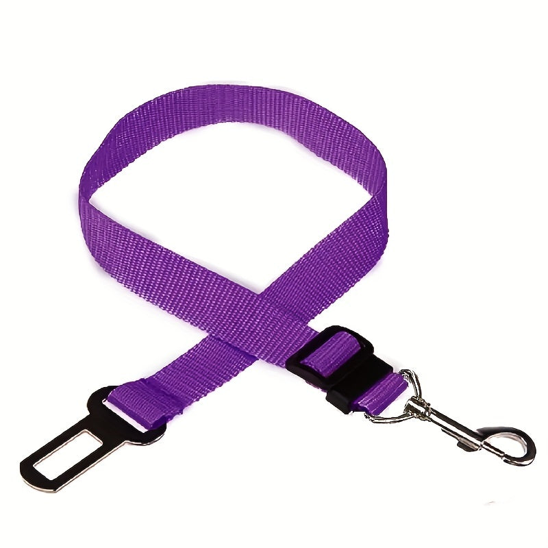 1pc Car Pet Dog Cat Adjustable Vehicle Safety Seatbelt Seat Belt Harness Lead
